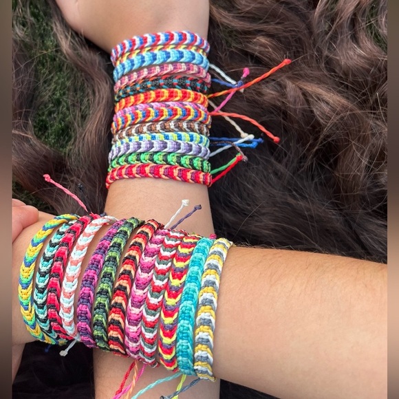 Handmade by me Jewelry - NWT Colorful Collection Braided Adjustable Bracelets
